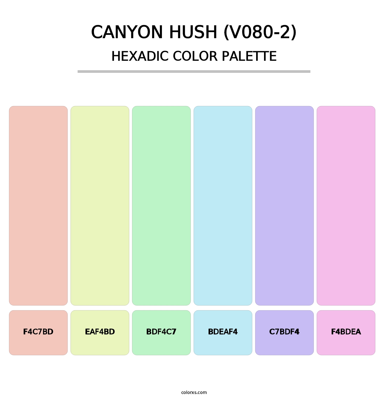 Canyon Hush (V080-2) - Hexadic Color Palette