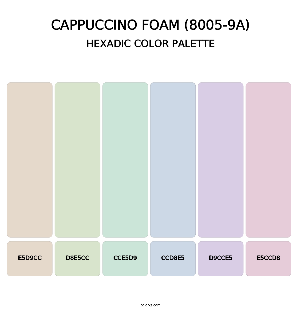 Cappuccino Foam (8005-9A) - Hexadic Color Palette