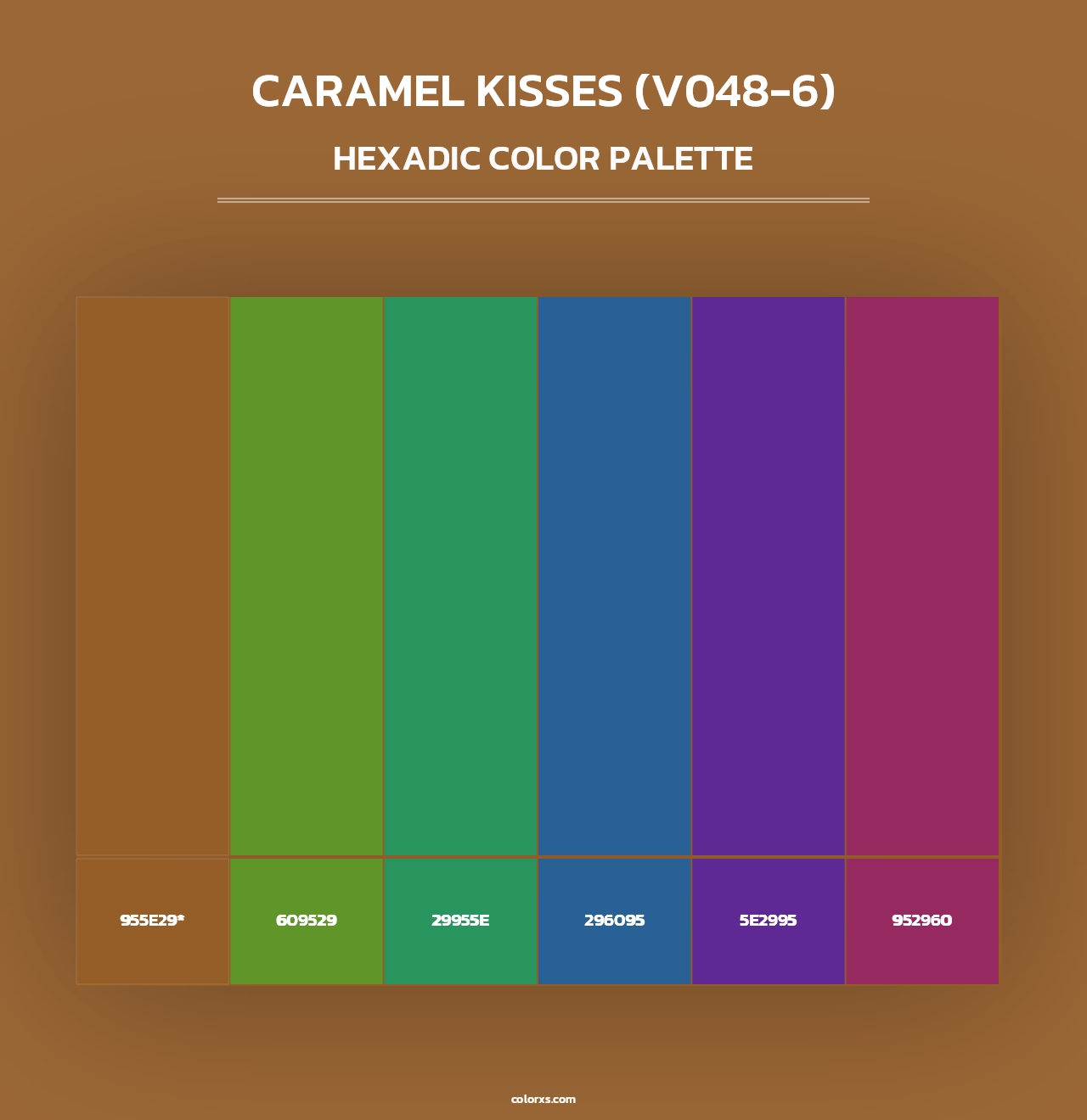 Caramel Kisses (V048-6) - Hexadic Color Palette