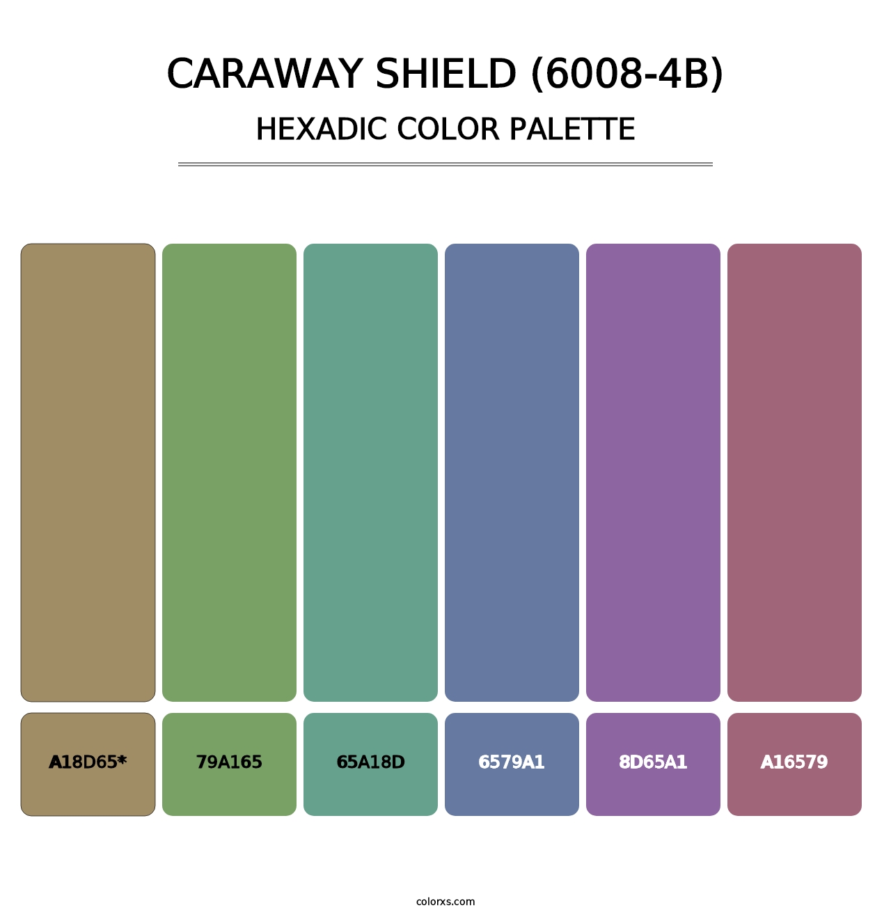 Caraway Shield (6008-4B) - Hexadic Color Palette