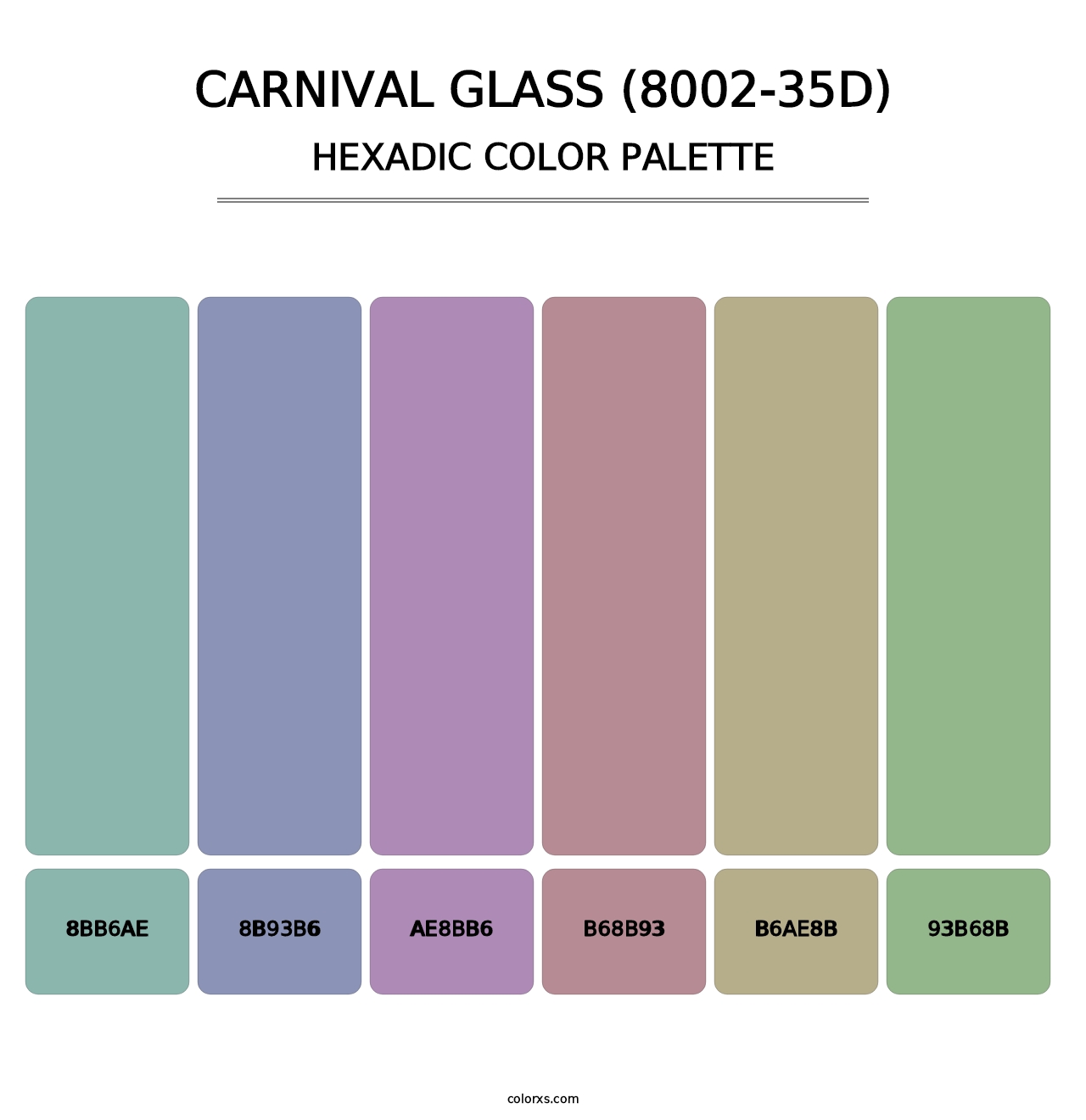 Carnival Glass (8002-35D) - Hexadic Color Palette