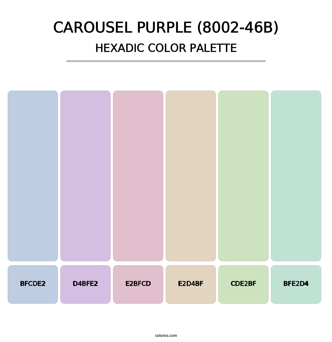 Carousel Purple (8002-46B) - Hexadic Color Palette