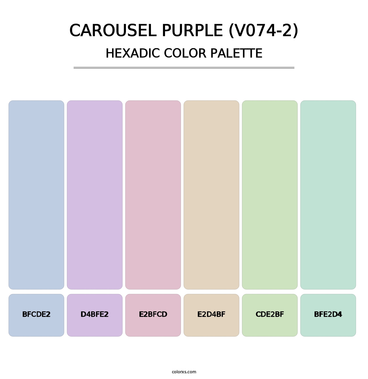 Carousel Purple (V074-2) - Hexadic Color Palette