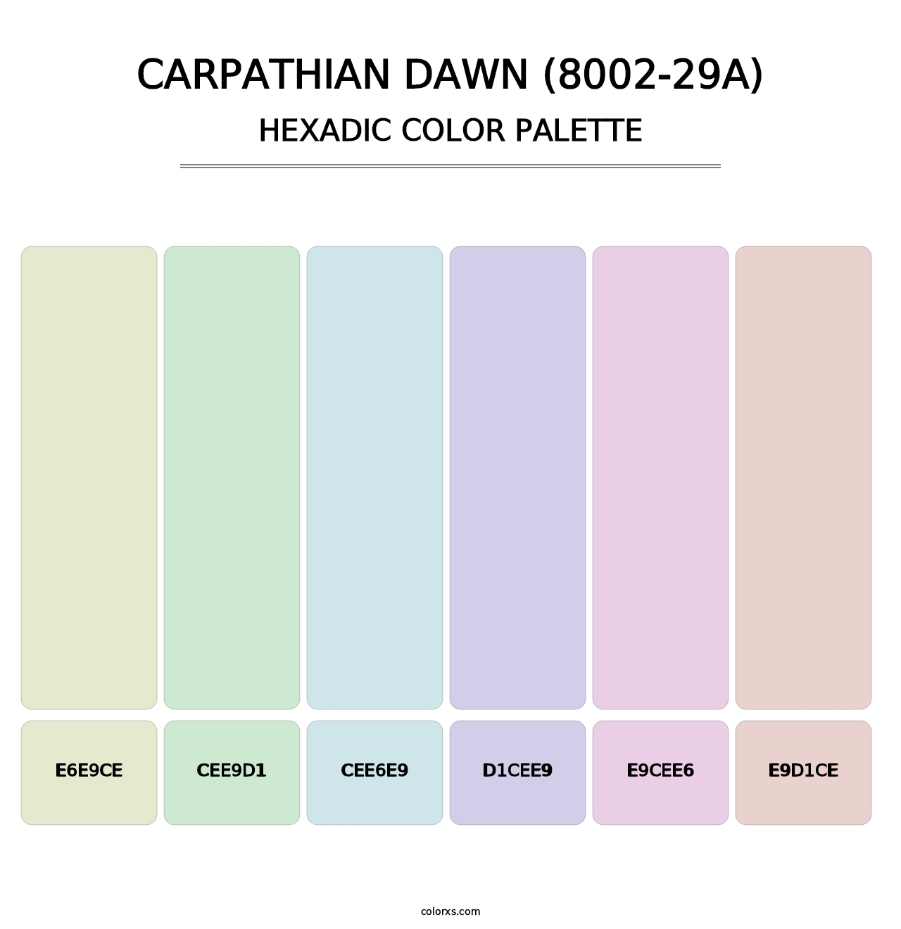 Carpathian Dawn (8002-29A) - Hexadic Color Palette