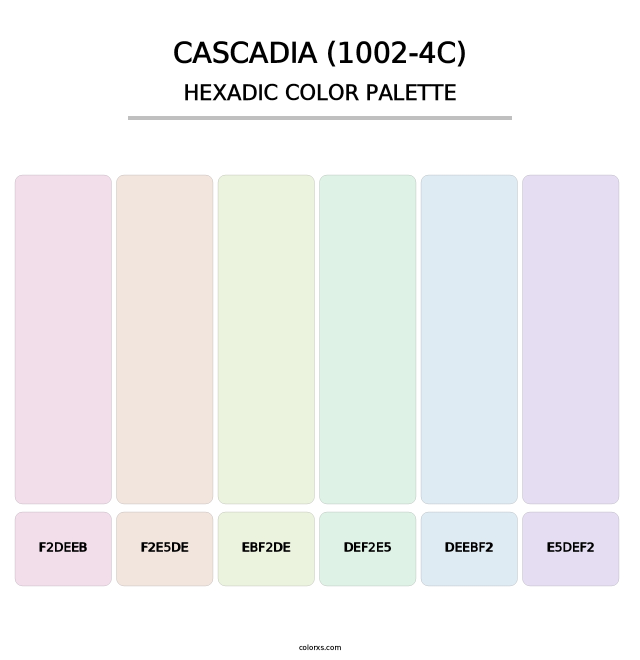 Cascadia (1002-4C) - Hexadic Color Palette