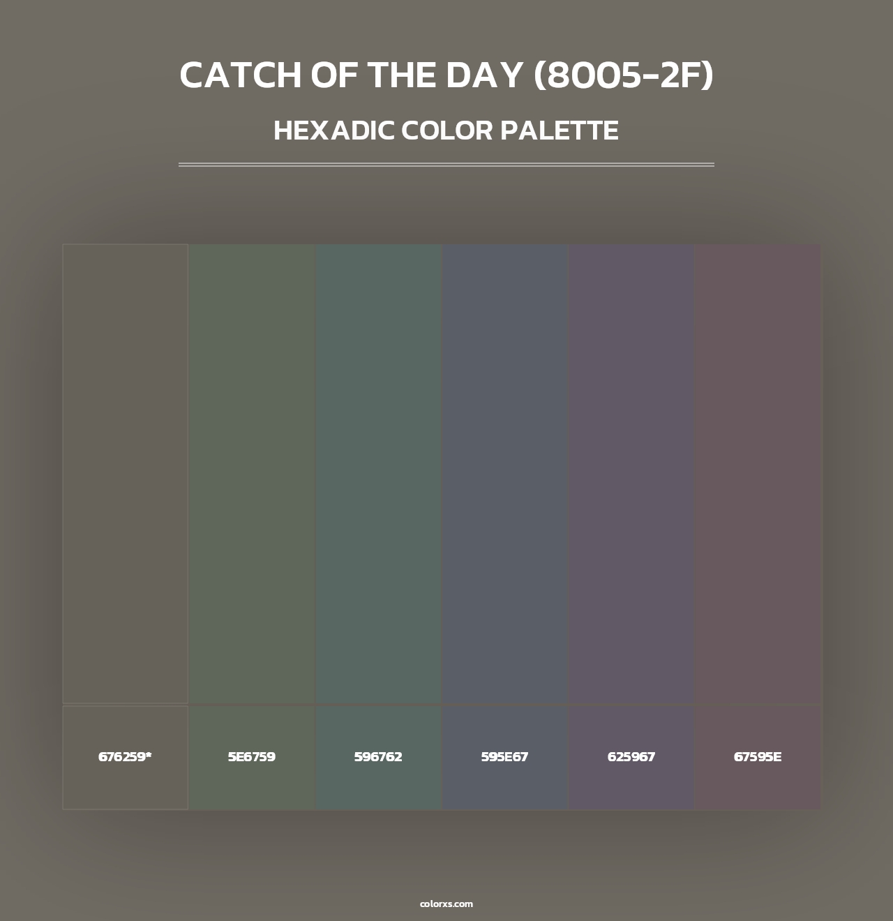 Catch of the Day (8005-2F) - Hexadic Color Palette