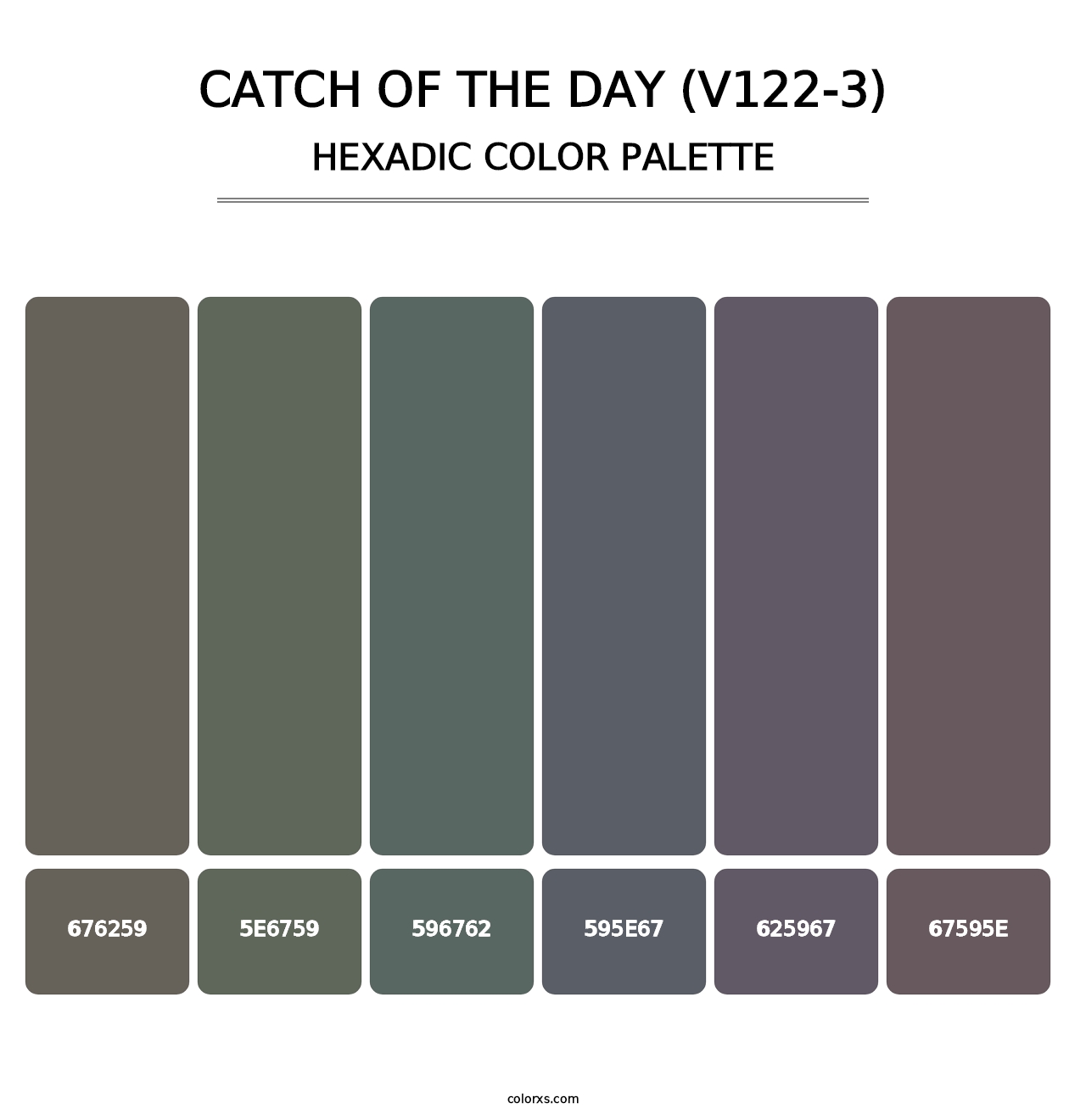 Catch of the Day (V122-3) - Hexadic Color Palette