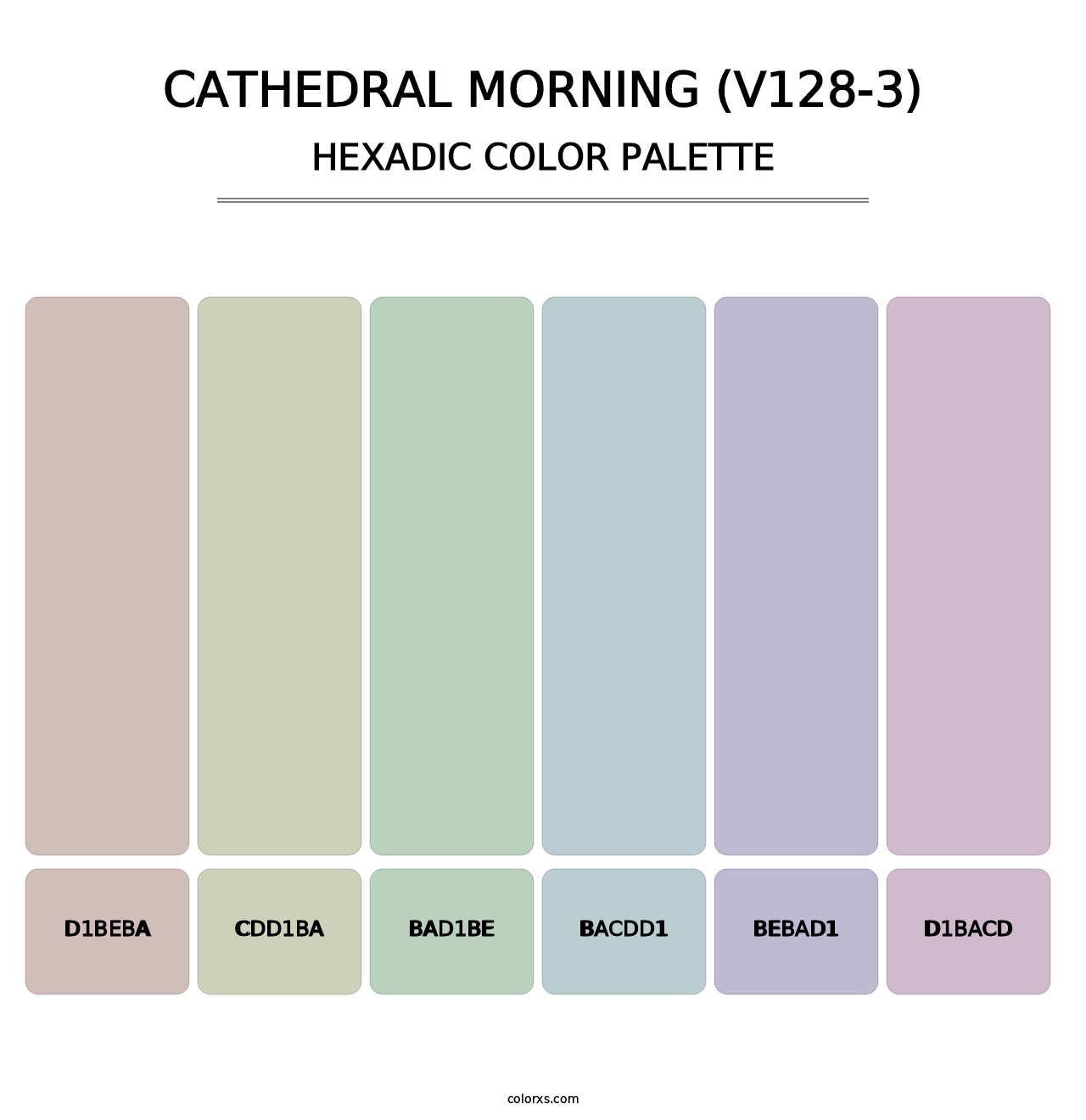 Cathedral Morning (V128-3) - Hexadic Color Palette