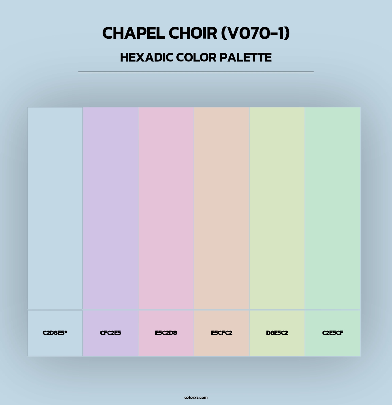 Chapel Choir (V070-1) - Hexadic Color Palette