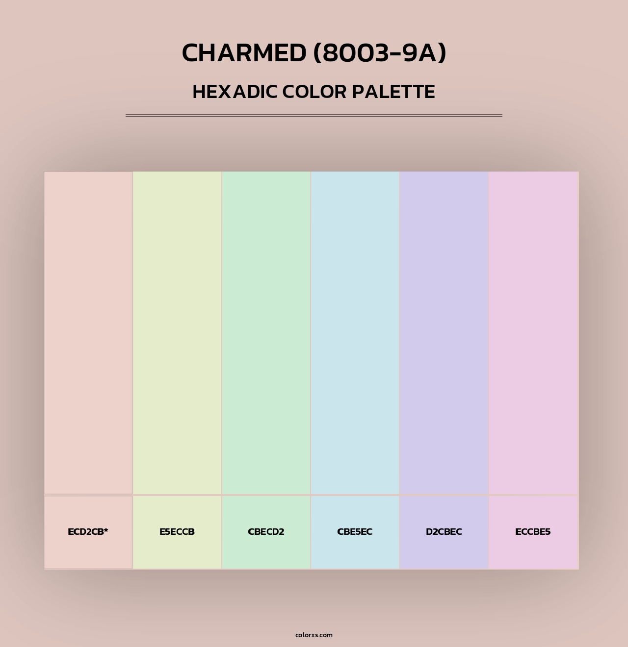 Charmed (8003-9A) - Hexadic Color Palette