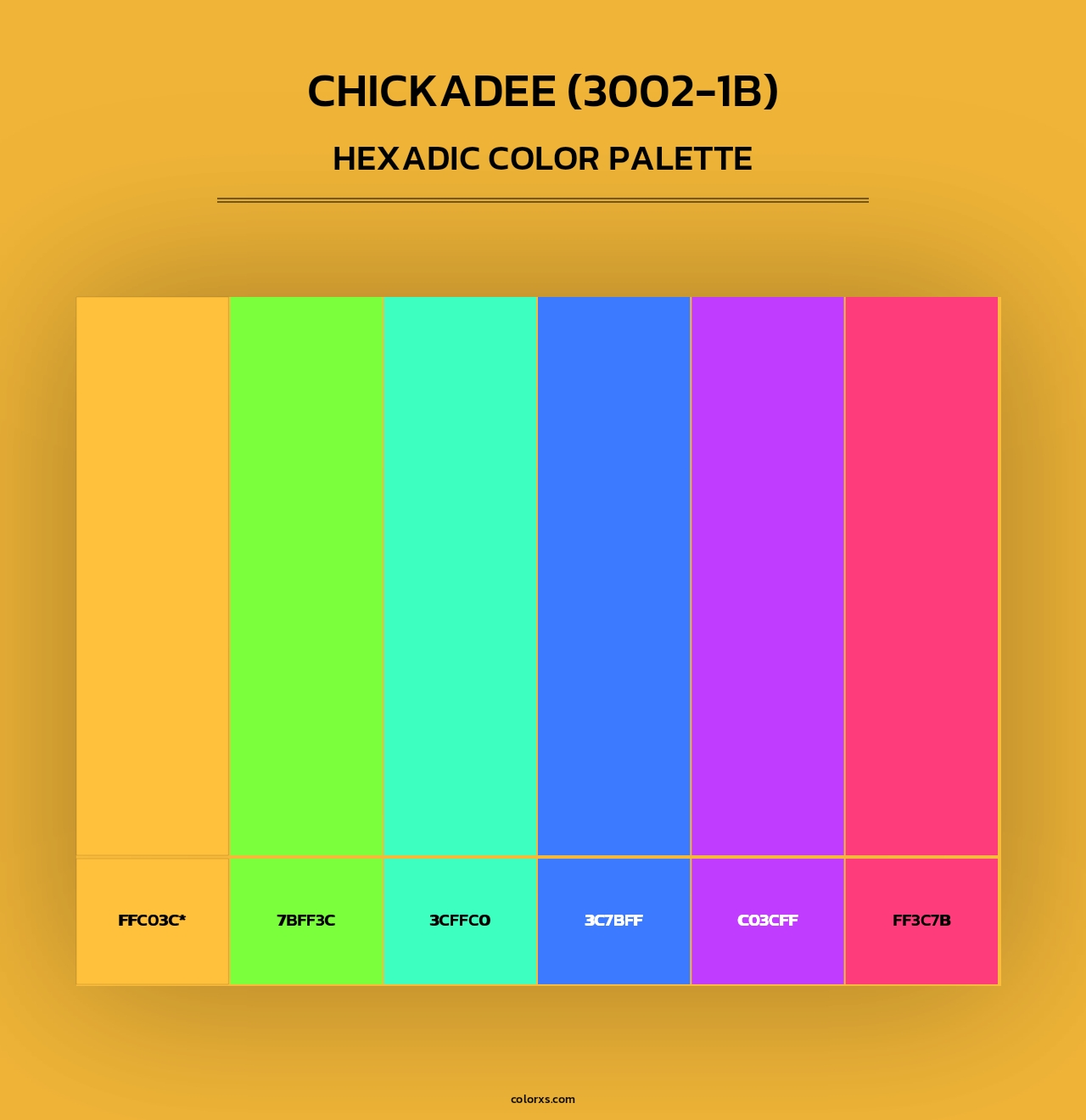 Chickadee (3002-1B) - Hexadic Color Palette