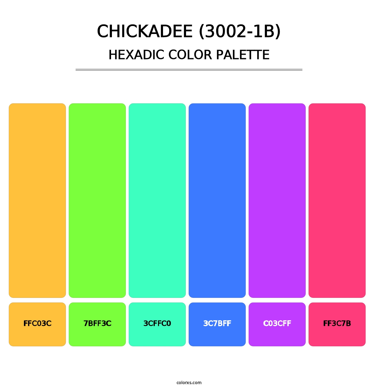 Chickadee (3002-1B) - Hexadic Color Palette