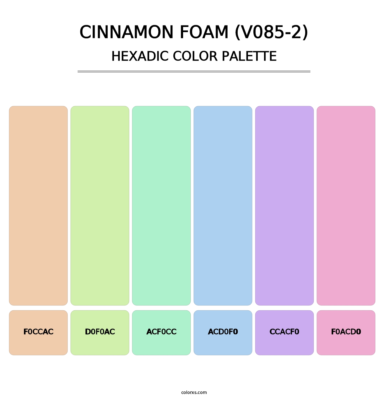 Cinnamon Foam (V085-2) - Hexadic Color Palette