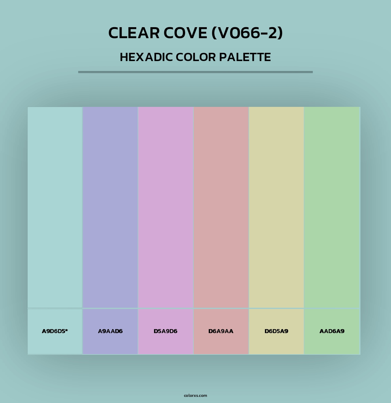 Clear Cove (V066-2) - Hexadic Color Palette