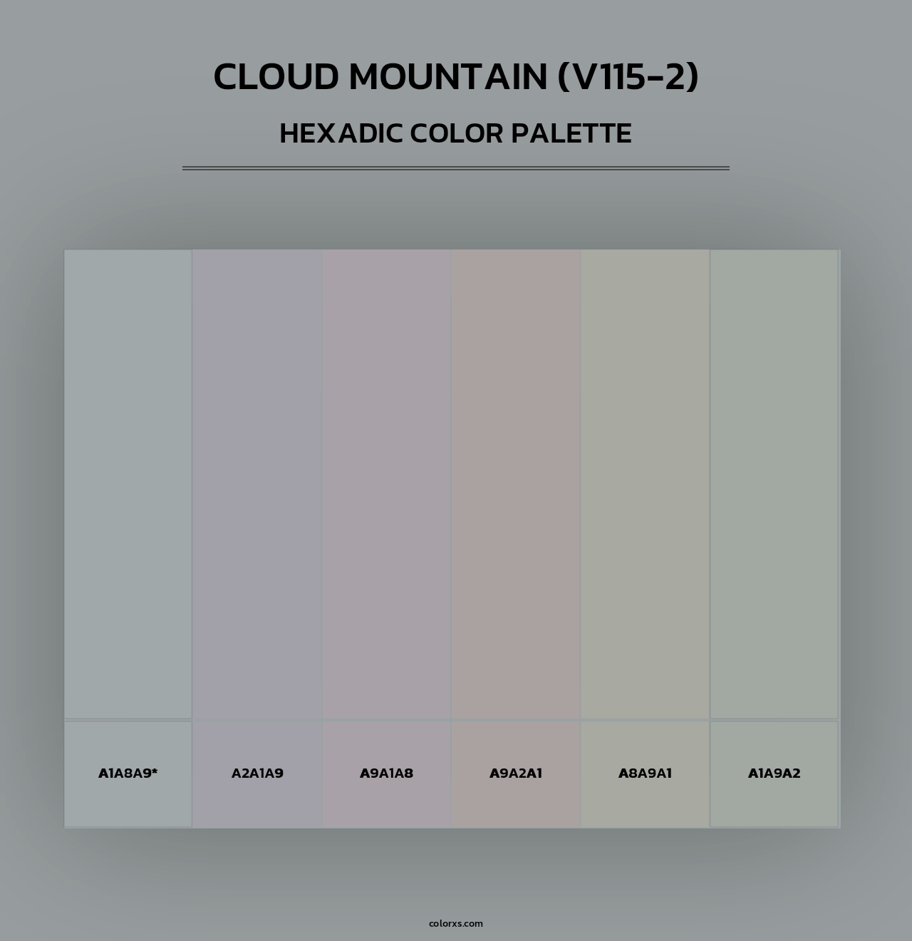 Cloud Mountain (V115-2) - Hexadic Color Palette