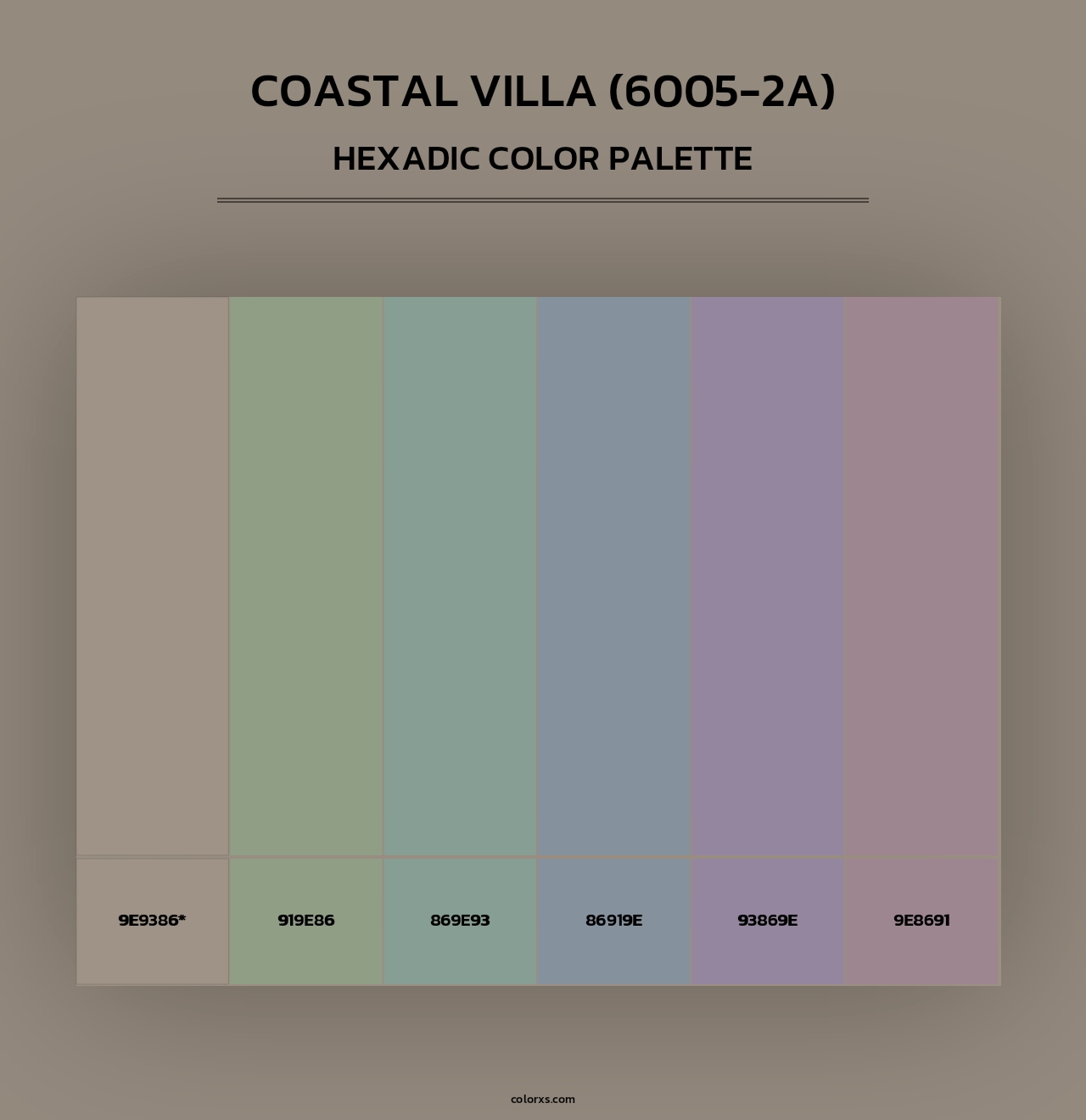 Coastal Villa (6005-2A) - Hexadic Color Palette