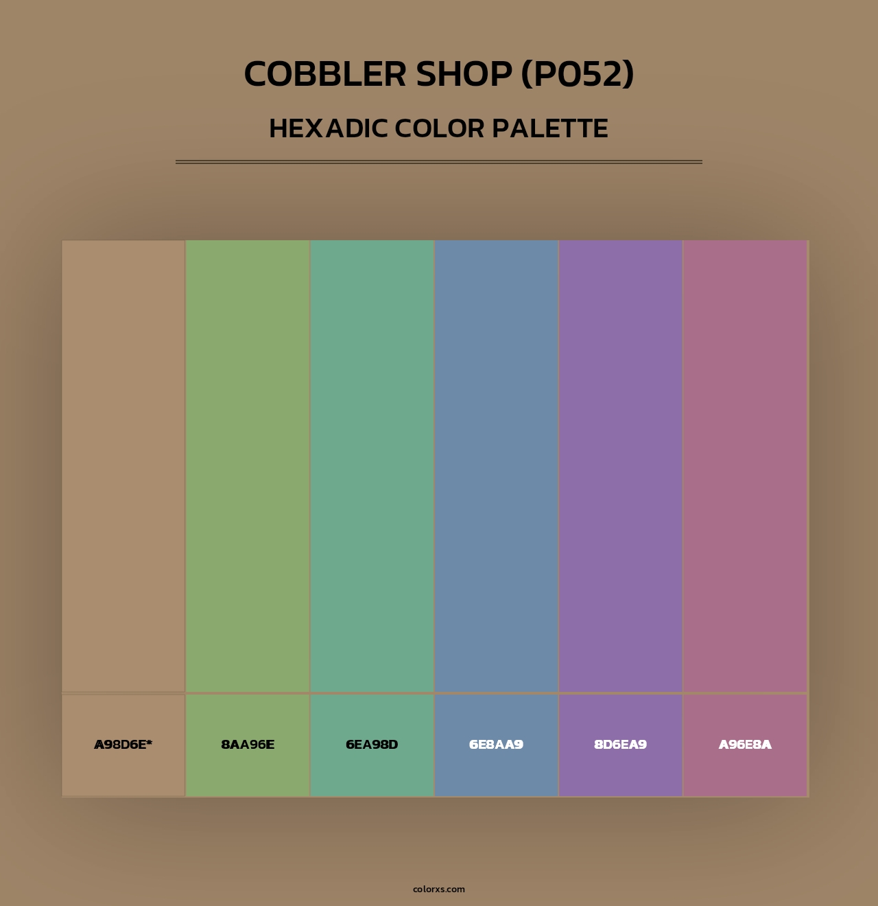 Cobbler Shop (P052) - Hexadic Color Palette