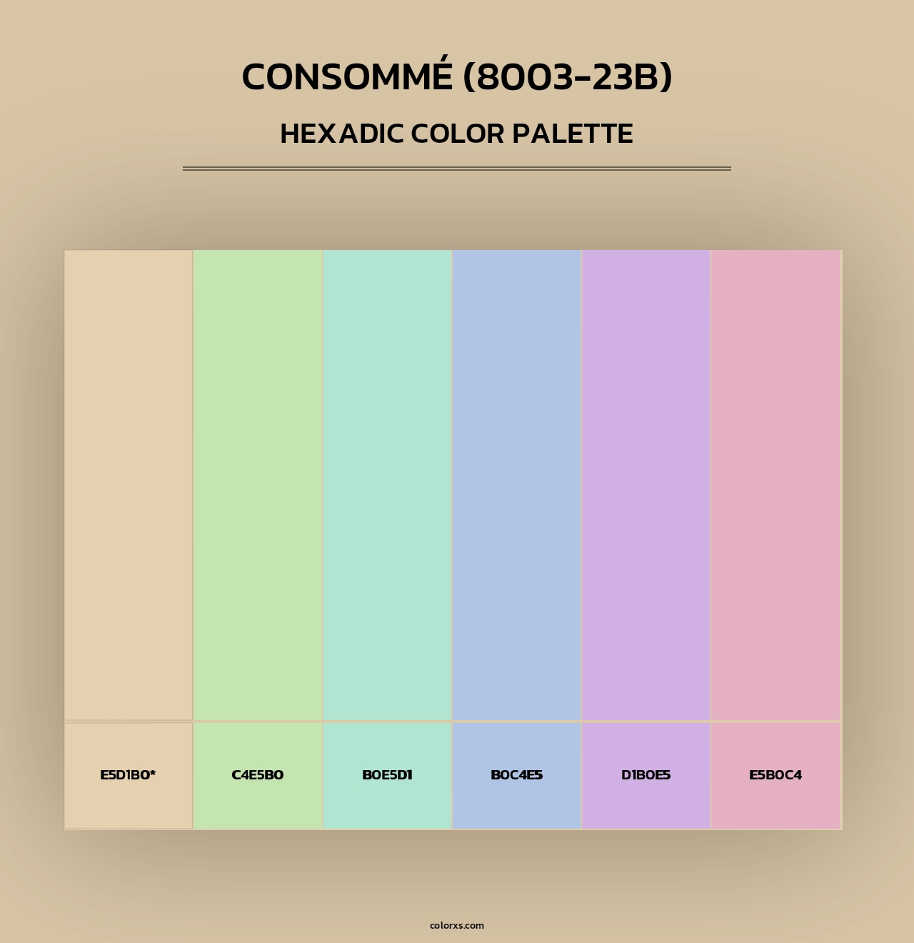 Consommé (8003-23B) - Hexadic Color Palette