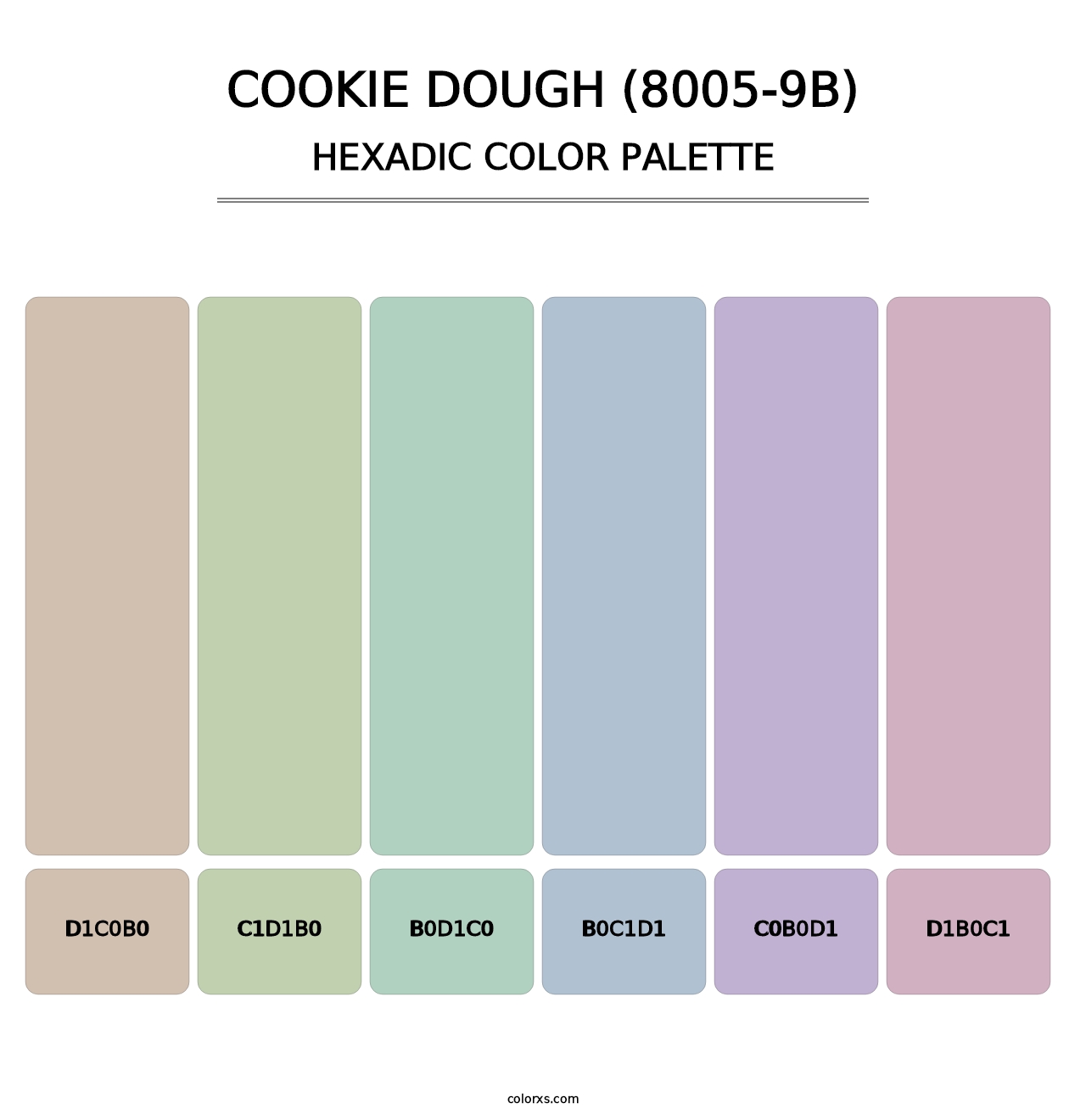 Cookie Dough (8005-9B) - Hexadic Color Palette