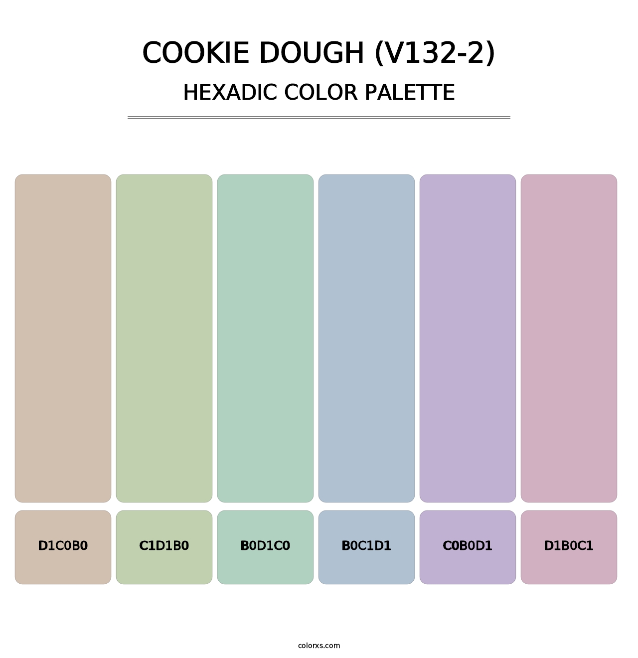 Cookie Dough (V132-2) - Hexadic Color Palette