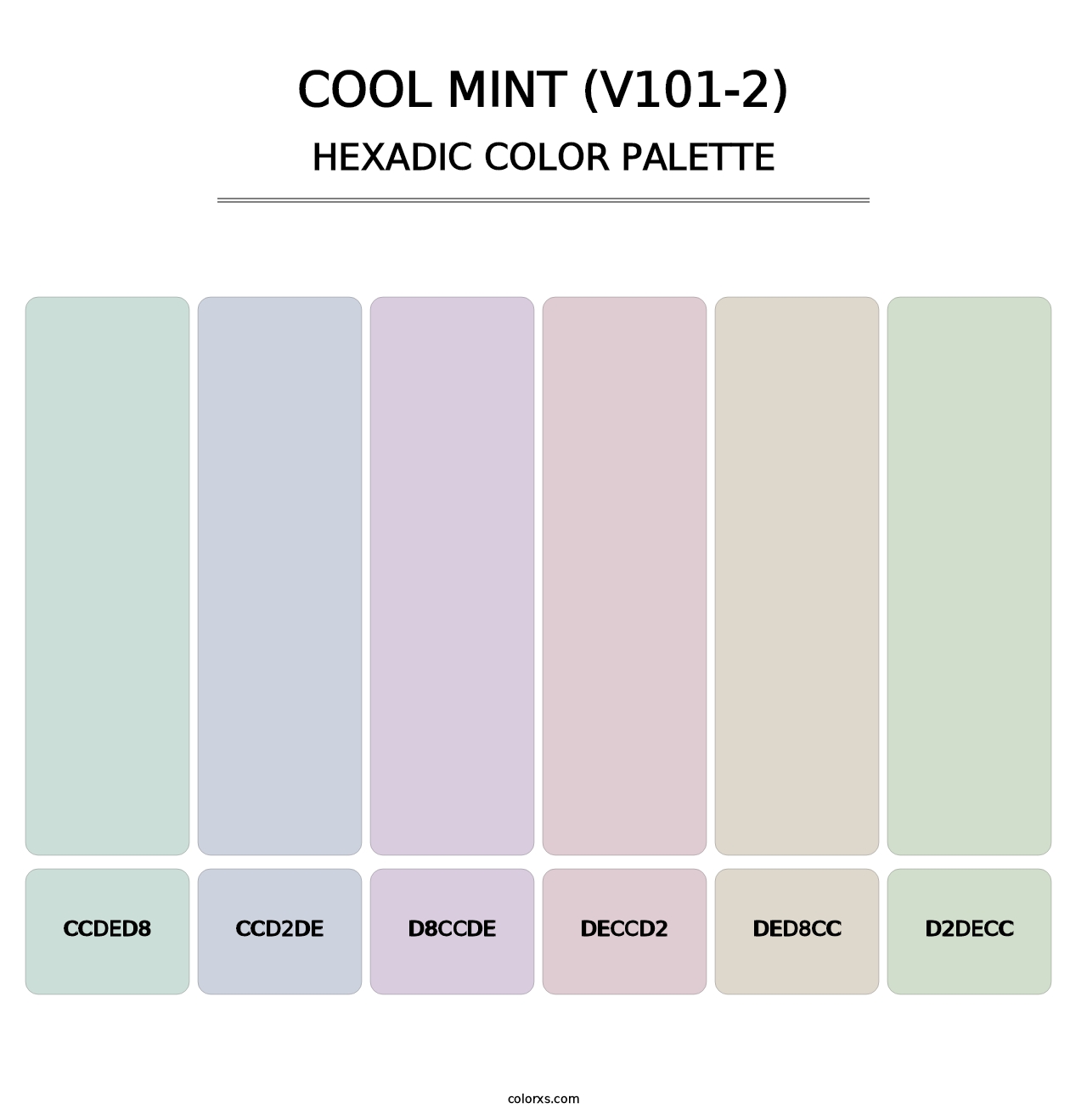 Cool Mint (V101-2) - Hexadic Color Palette