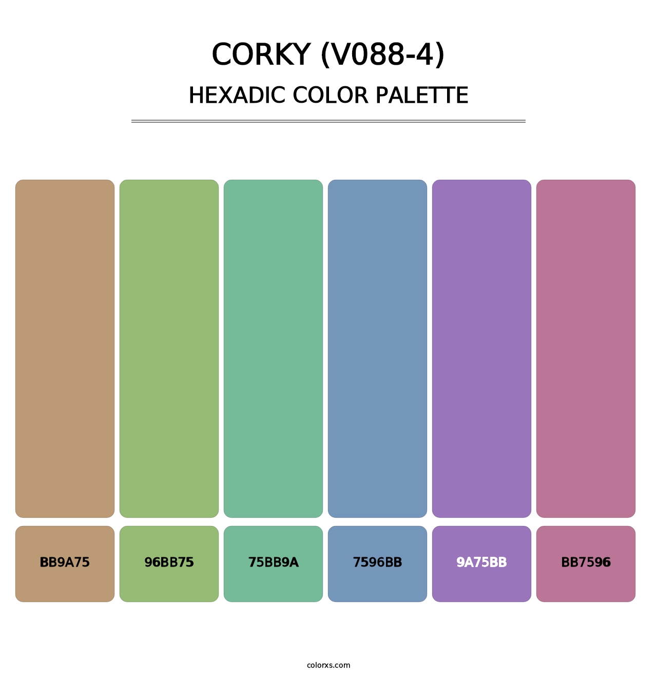 Corky (V088-4) - Hexadic Color Palette