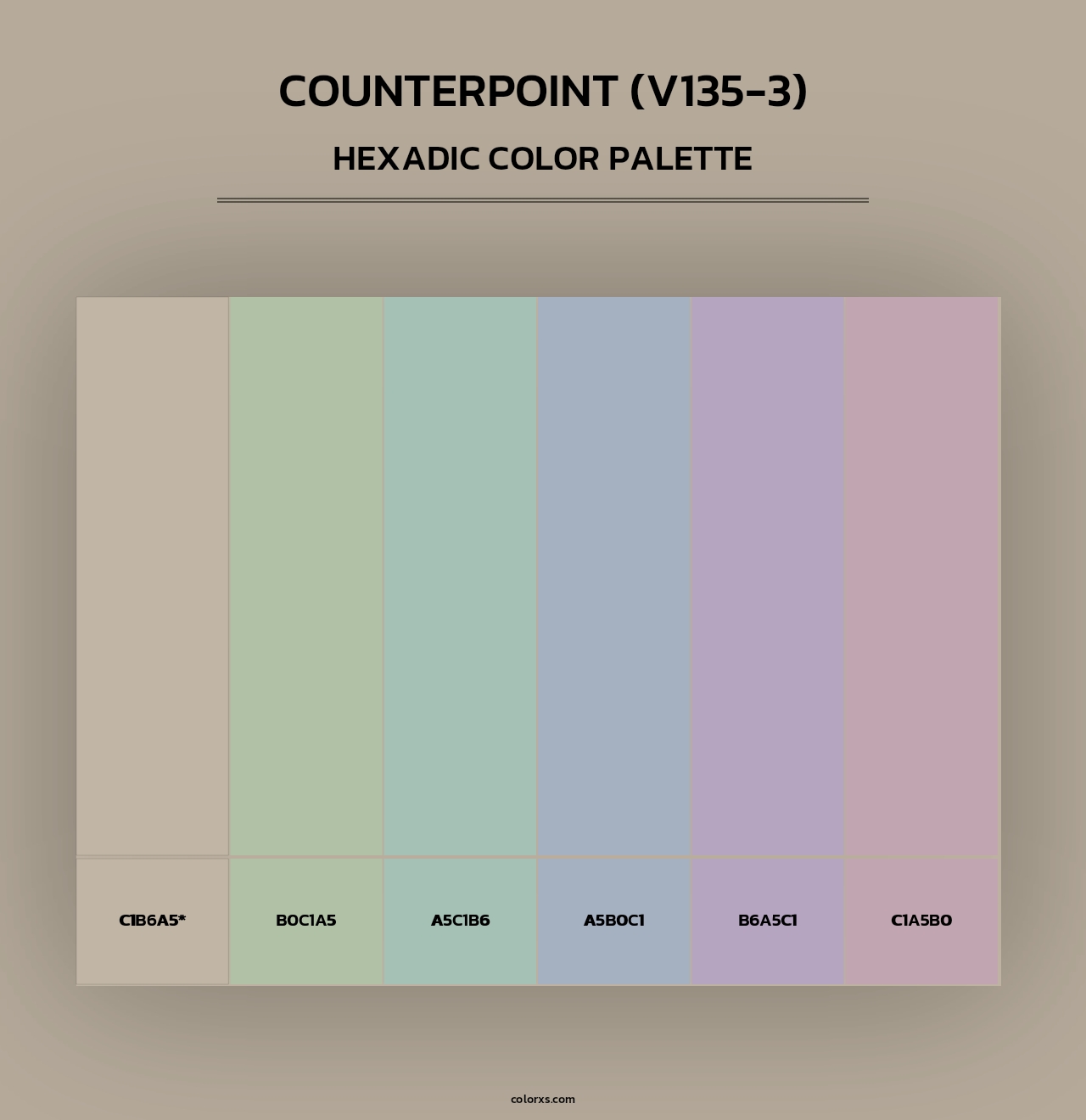 Counterpoint (V135-3) - Hexadic Color Palette