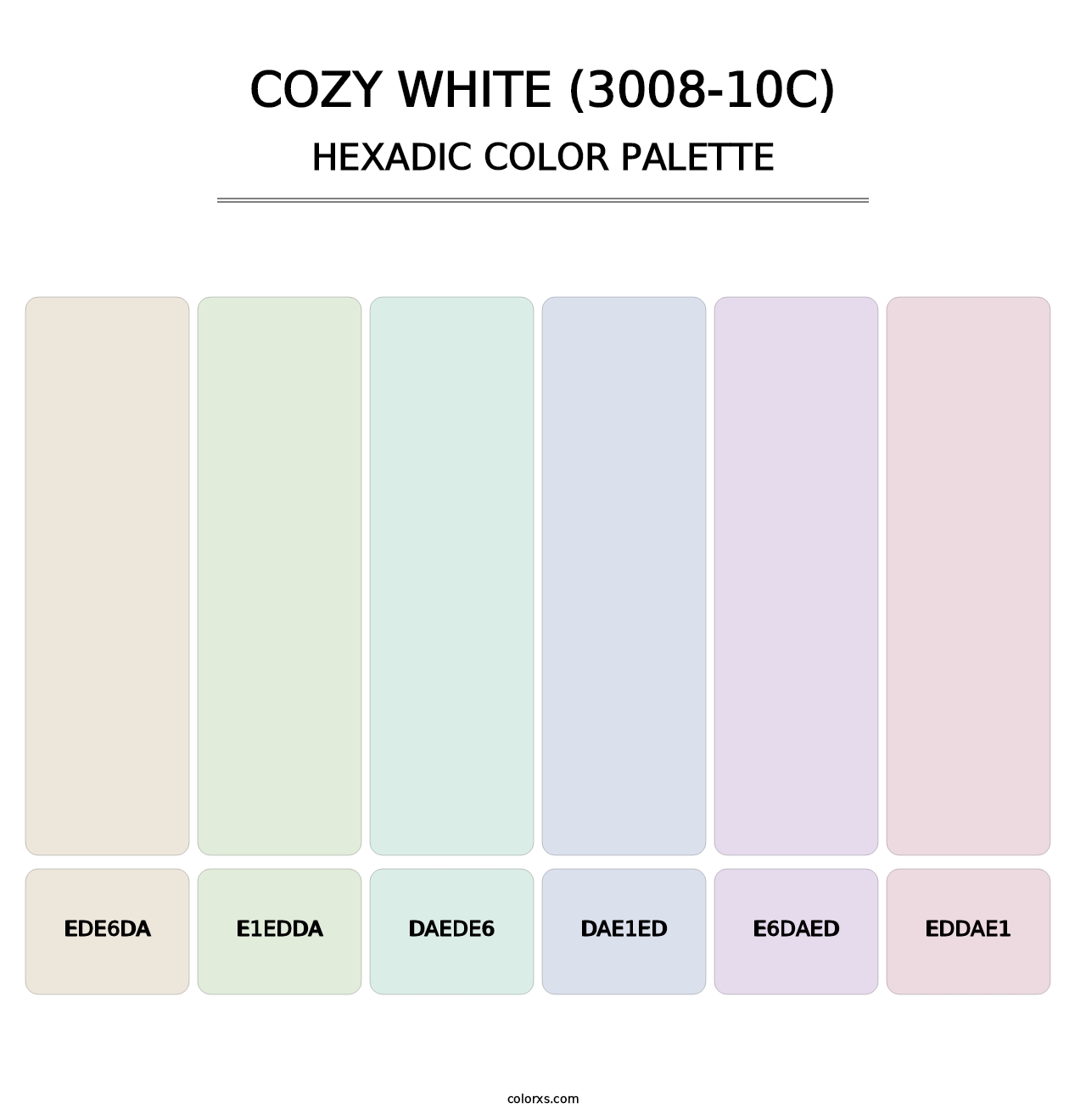 Cozy White (3008-10C) - Hexadic Color Palette