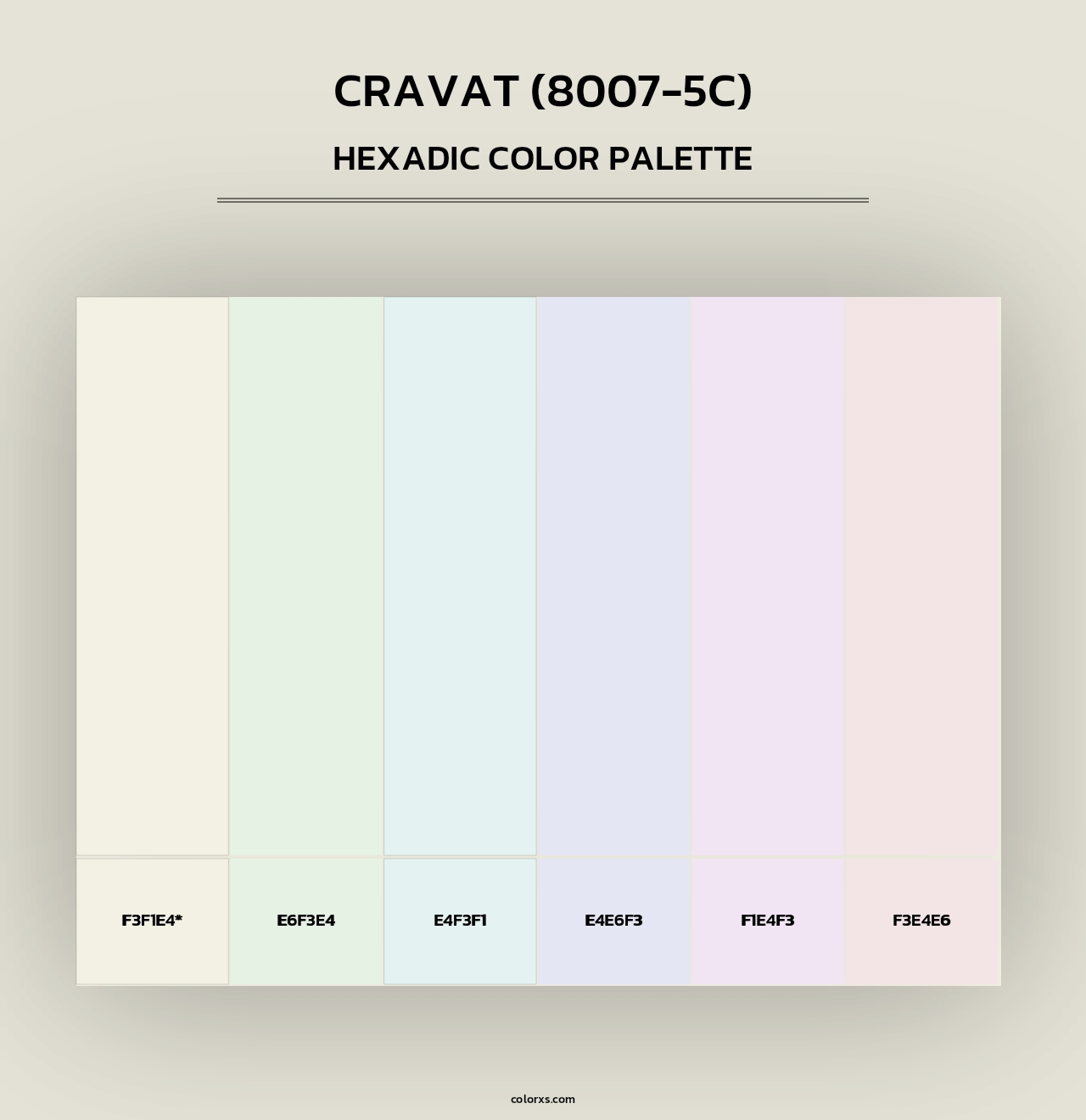Cravat (8007-5C) - Hexadic Color Palette