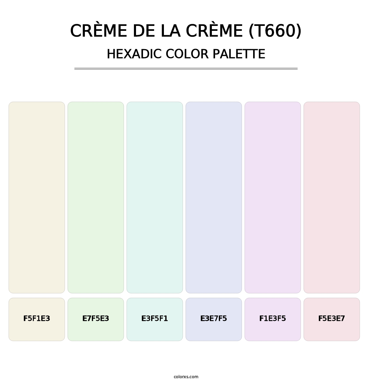 Crème de la Crème (T660) - Hexadic Color Palette