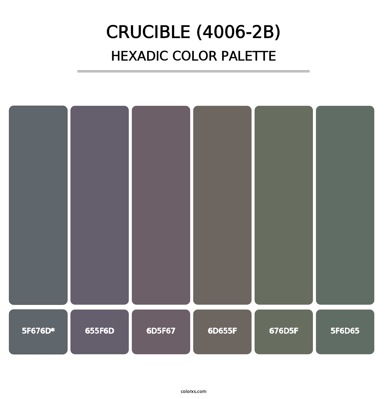 Crucible (4006-2B) - Hexadic Color Palette
