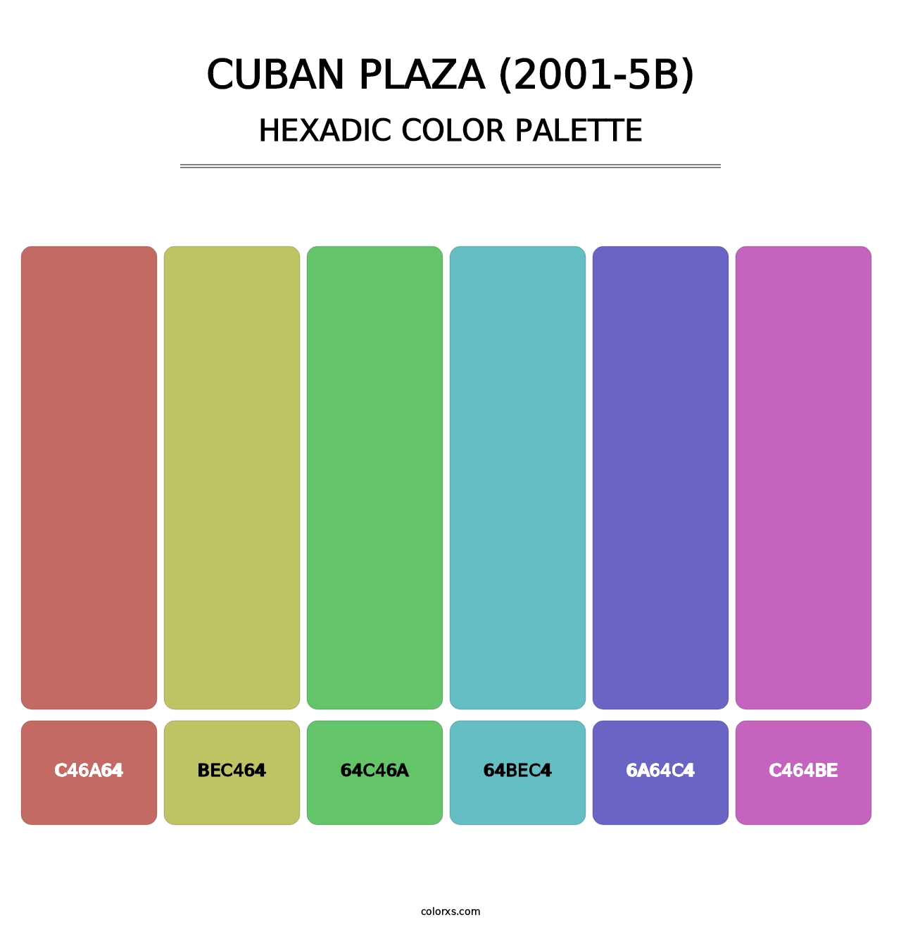 Cuban Plaza (2001-5B) - Hexadic Color Palette