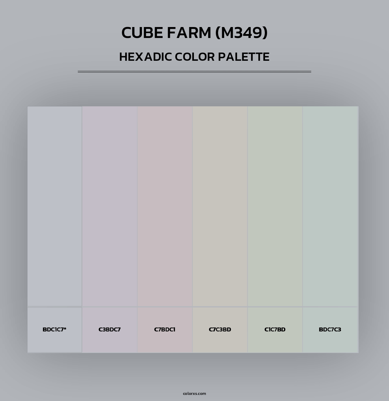 Cube Farm (M349) - Hexadic Color Palette