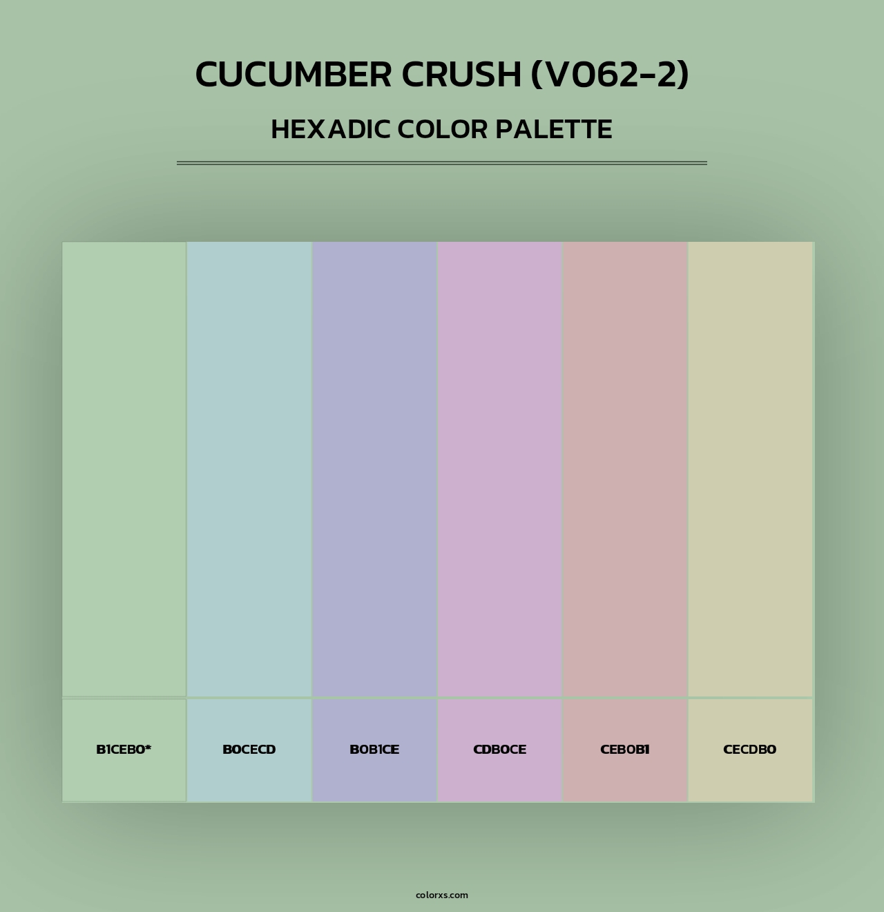 Cucumber Crush (V062-2) - Hexadic Color Palette