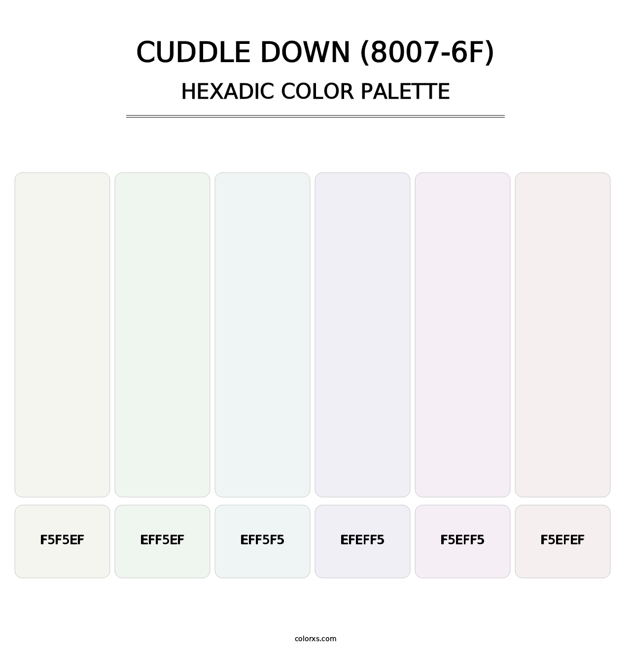 Cuddle Down (8007-6F) - Hexadic Color Palette
