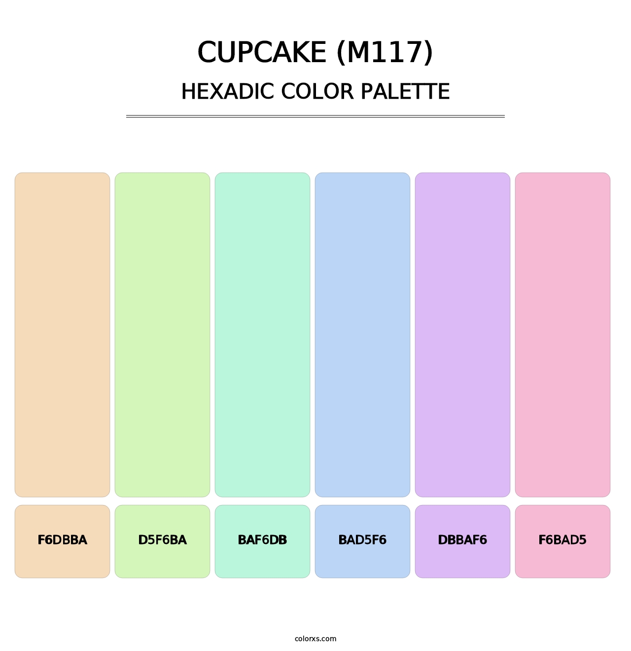 Cupcake (M117) - Hexadic Color Palette