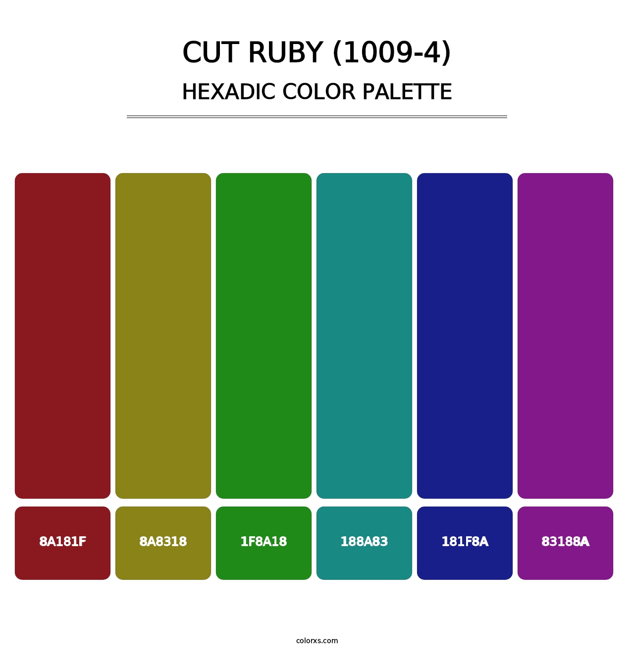 Cut Ruby (1009-4) - Hexadic Color Palette