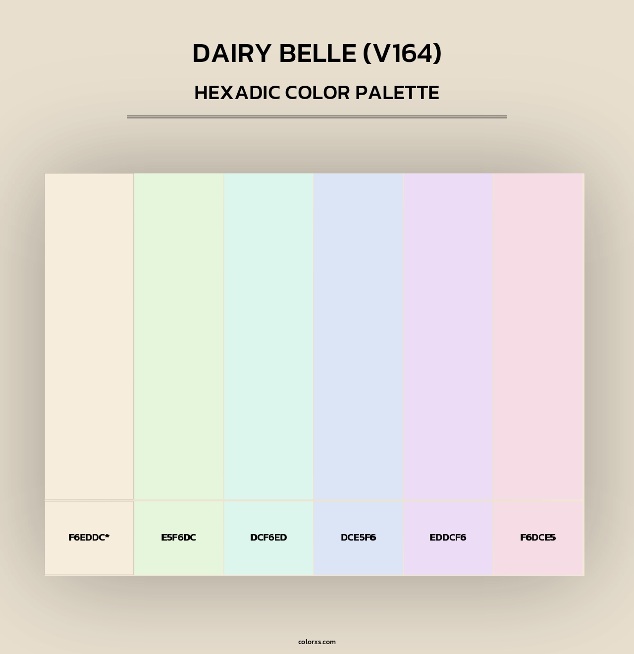 Dairy Belle (V164) - Hexadic Color Palette