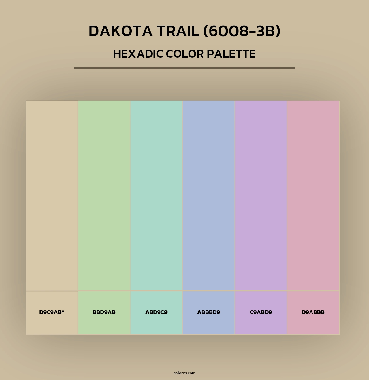 Dakota Trail (6008-3B) - Hexadic Color Palette