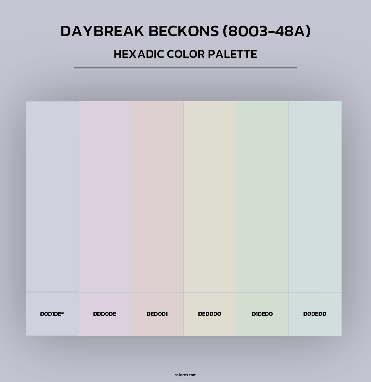 Daybreak Beckons (8003-48A) - Hexadic Color Palette