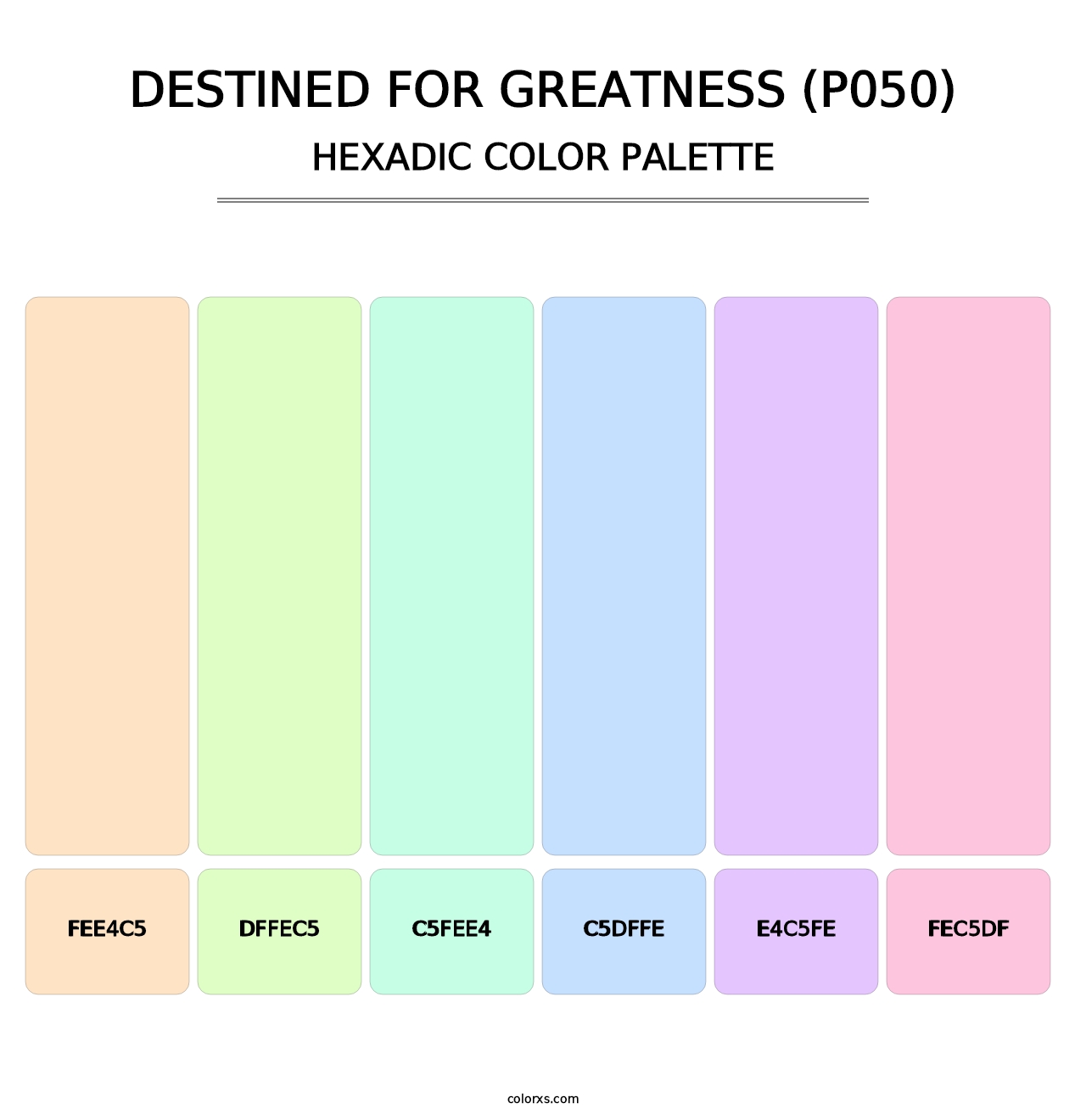 Destined for Greatness (P050) - Hexadic Color Palette