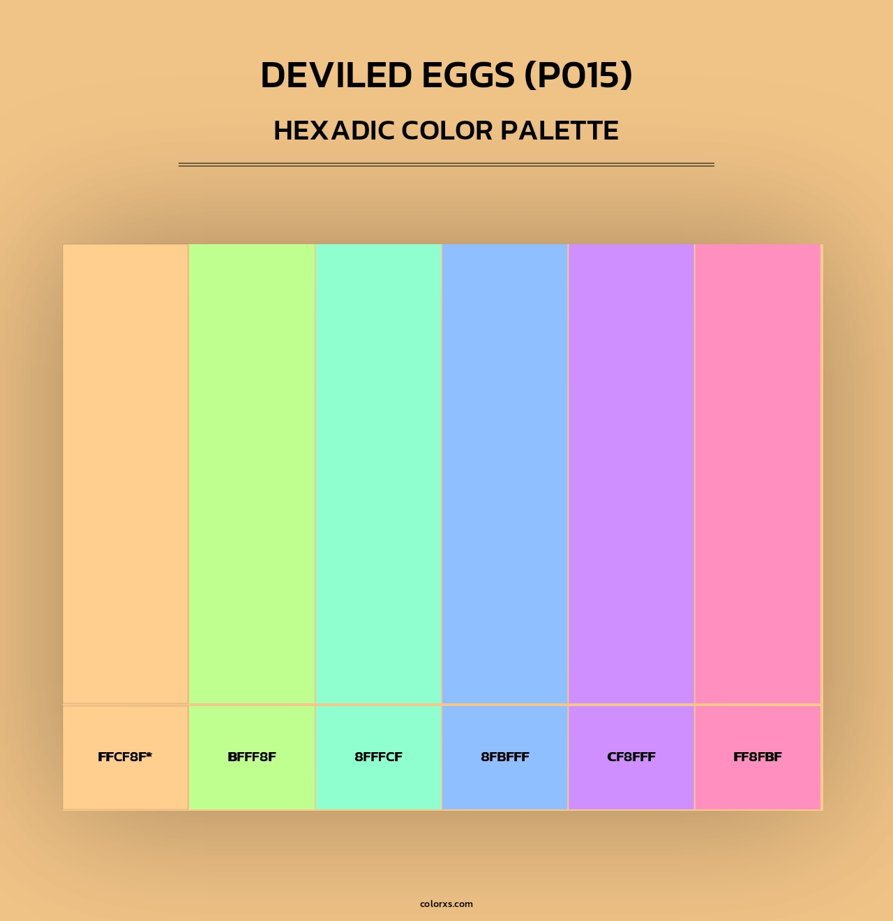 Deviled Eggs (P015) - Hexadic Color Palette