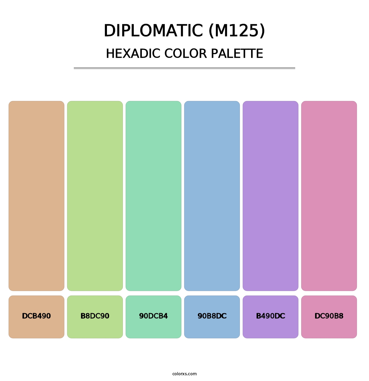 Diplomatic (M125) - Hexadic Color Palette