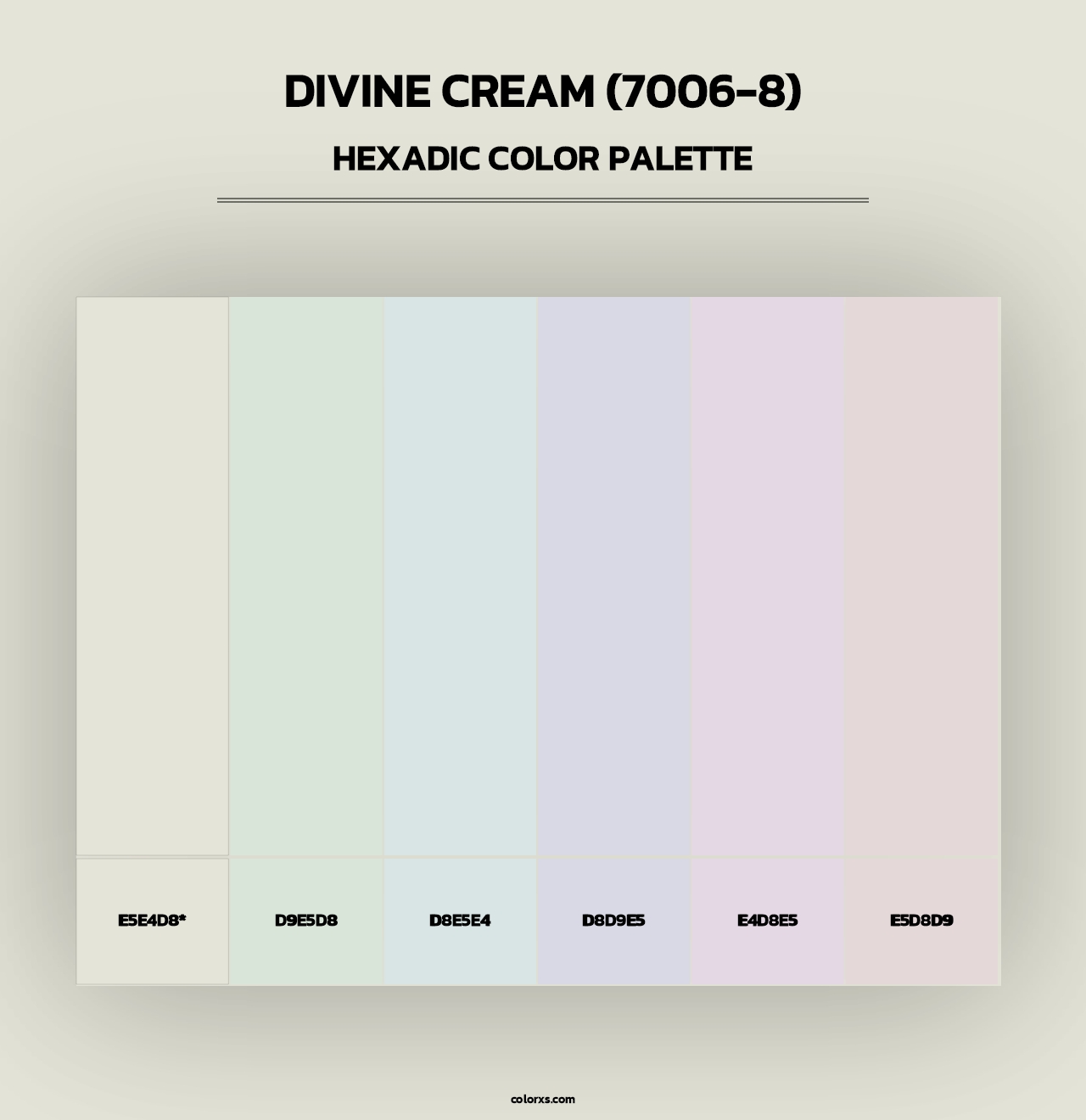 Divine Cream (7006-8) - Hexadic Color Palette