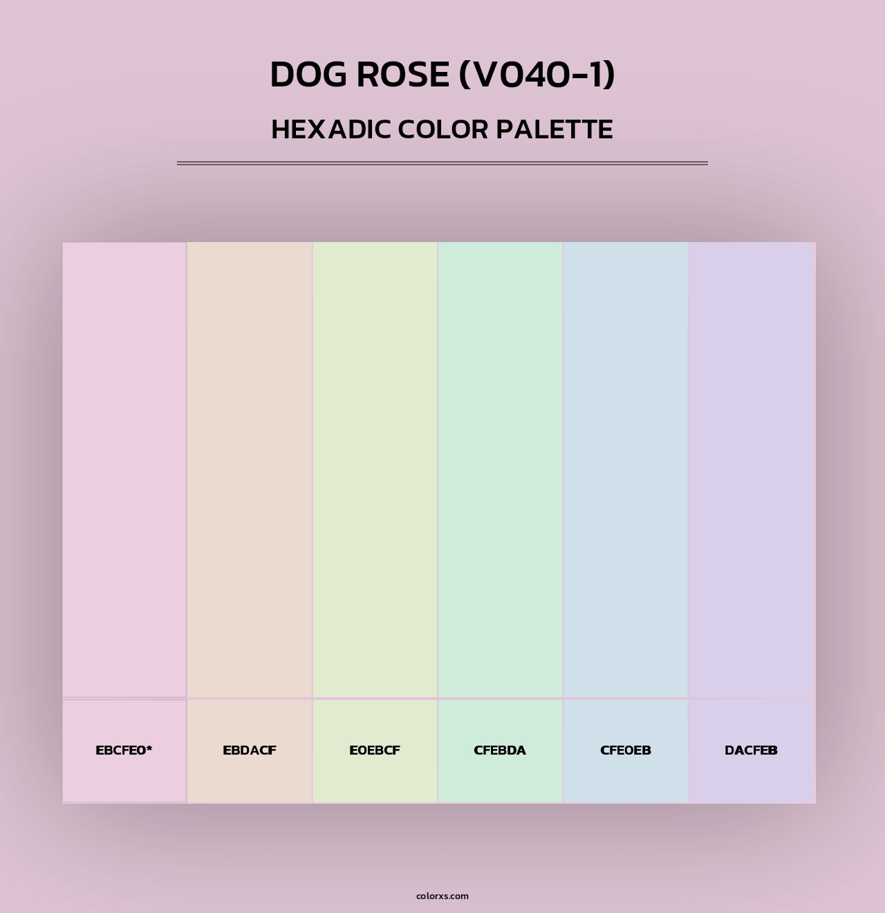 Dog Rose (V040-1) - Hexadic Color Palette