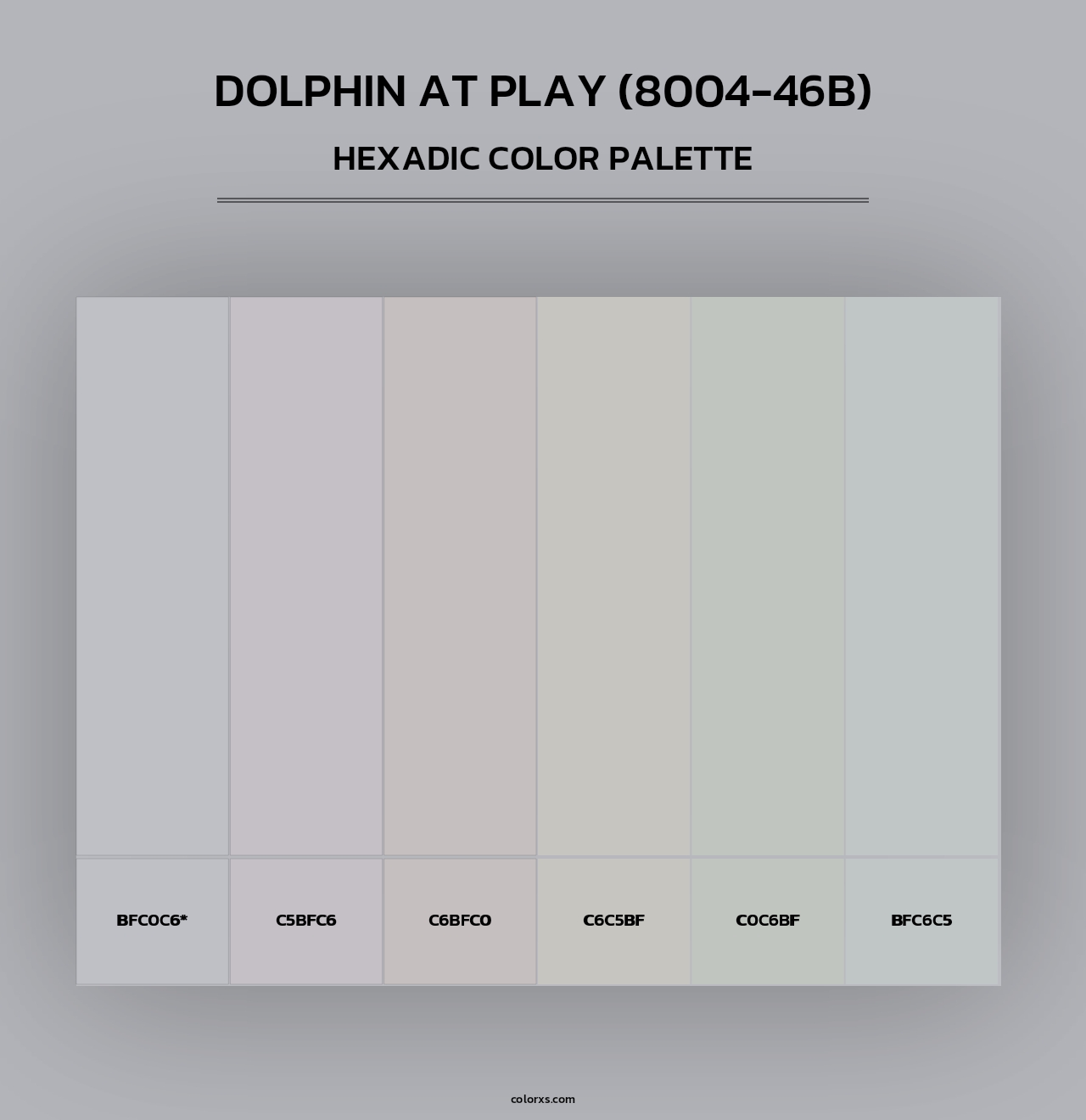 Dolphin at Play (8004-46B) - Hexadic Color Palette