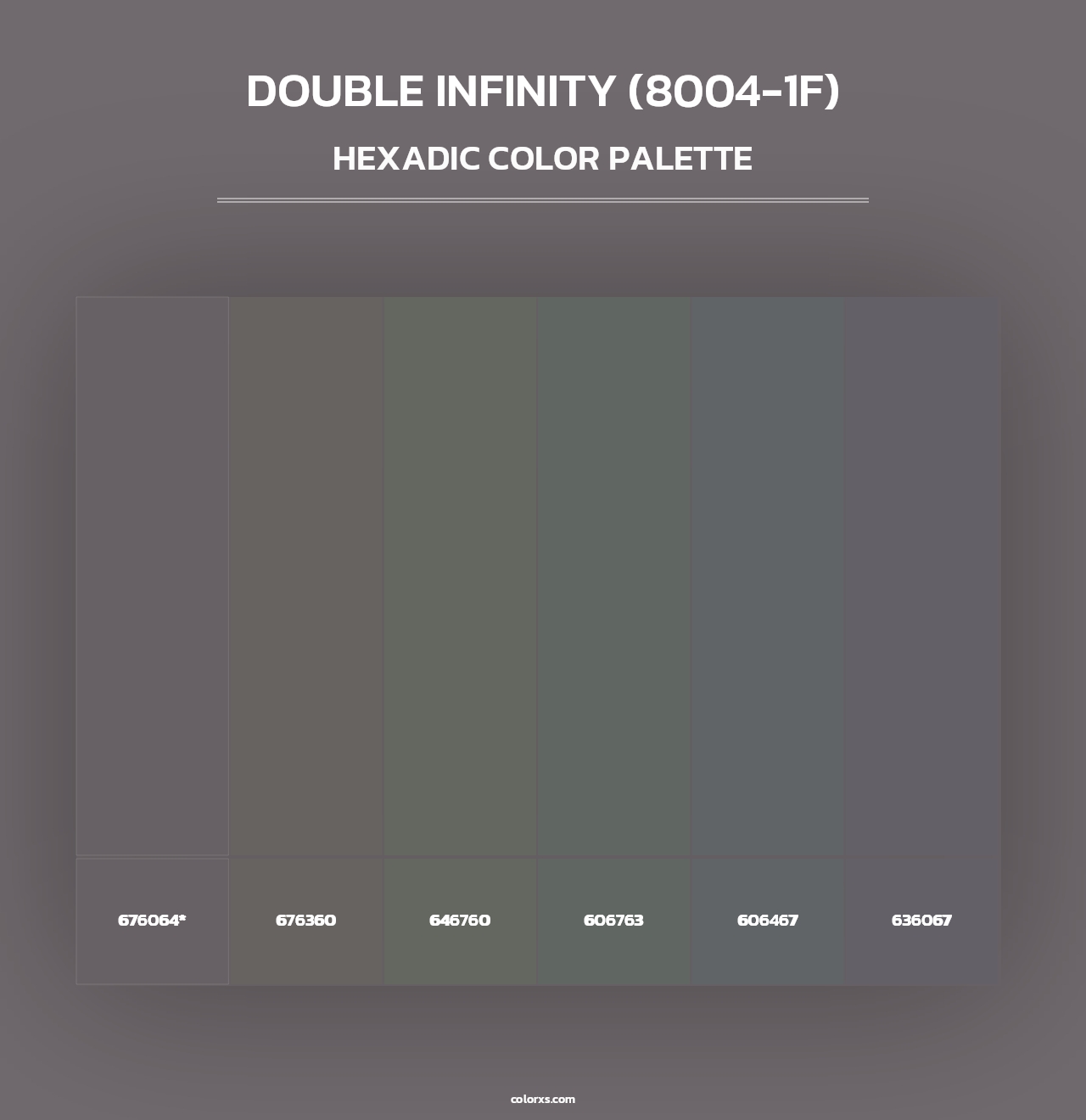 Double Infinity (8004-1F) - Hexadic Color Palette