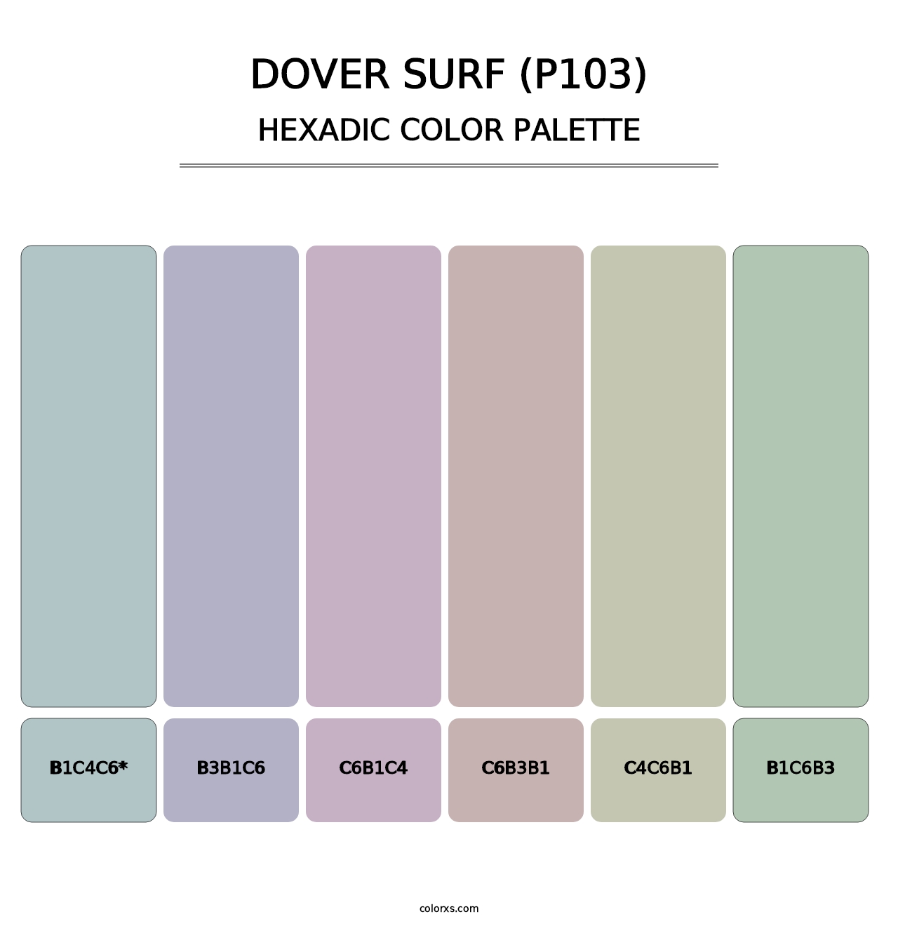 Dover Surf (P103) - Hexadic Color Palette