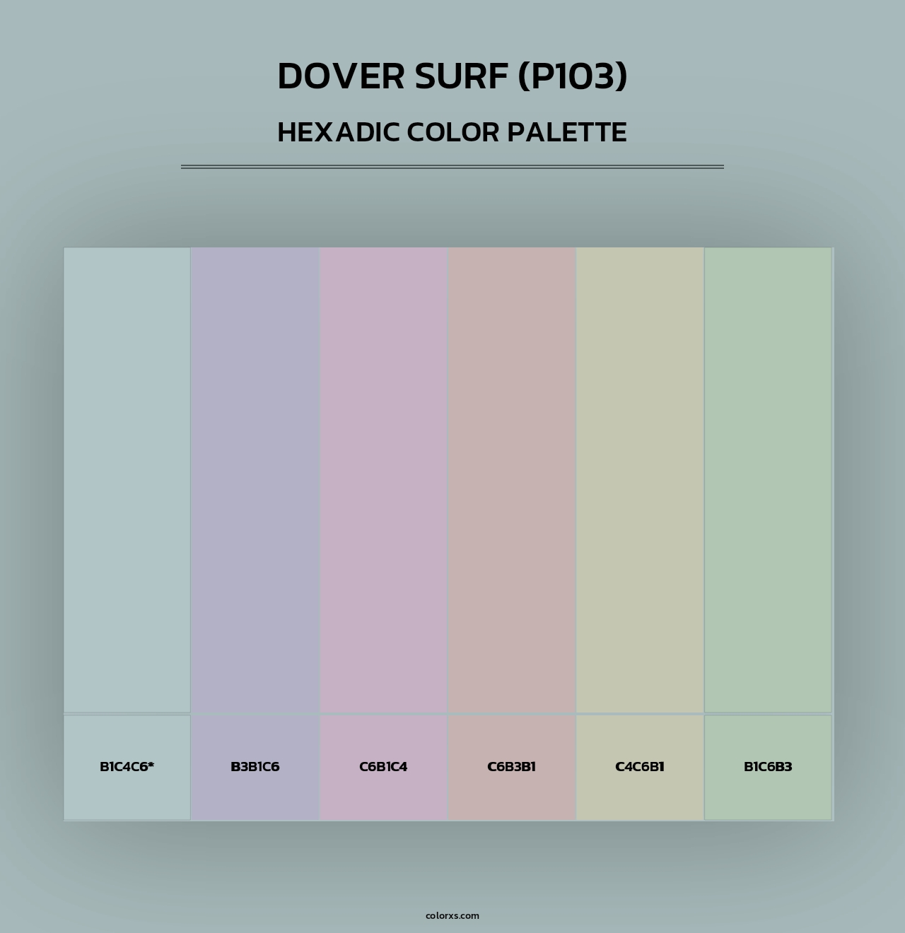 Dover Surf (P103) - Hexadic Color Palette