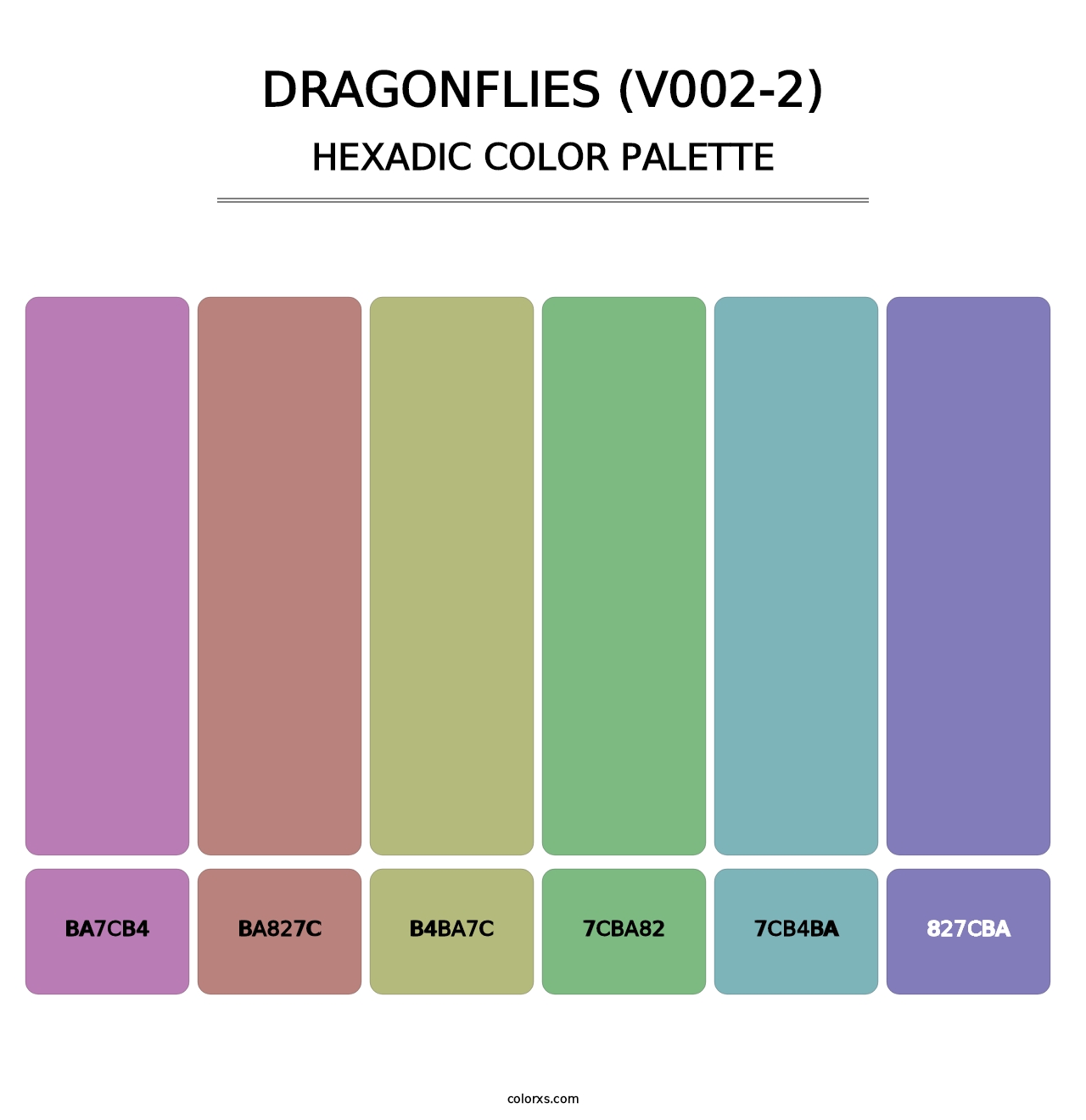 Dragonflies (V002-2) - Hexadic Color Palette